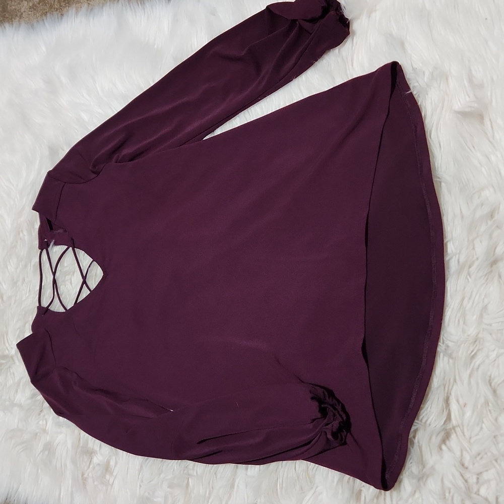 Express plum colored open Back- XS